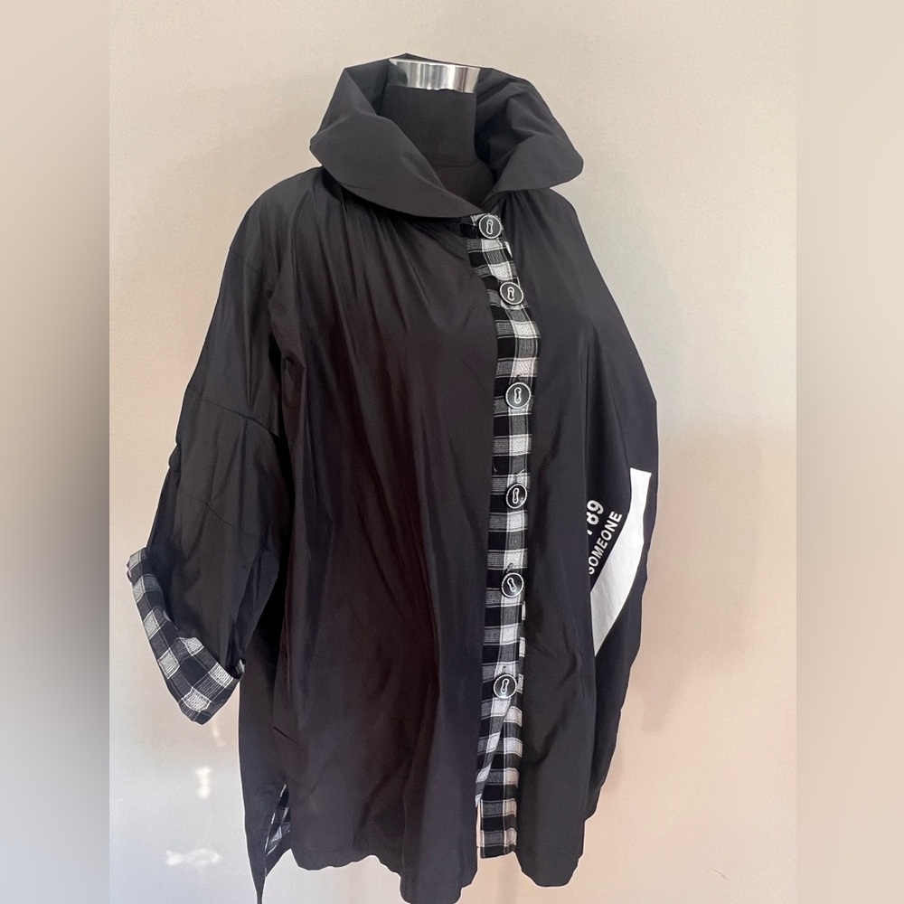 NWT Darkwin Black Lightweight Statement Jacket XX… - image 8